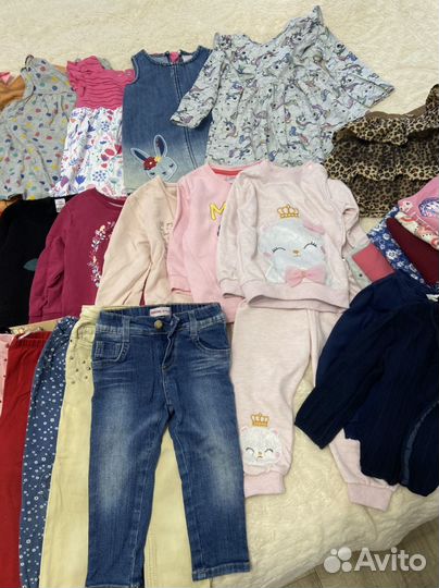 Вещи для девочки 86 92 пакетом