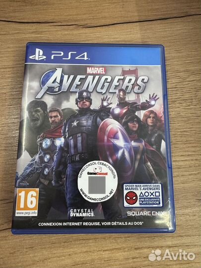 Marvel Мстители (Avengers) диск для PS4 б/у