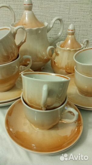 Кофейно-чайный сервиз новый