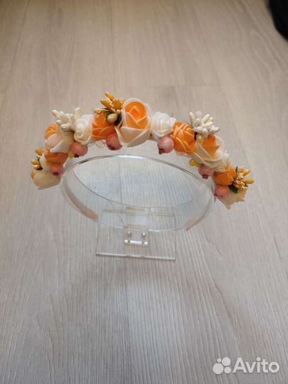 Ободок с цветами