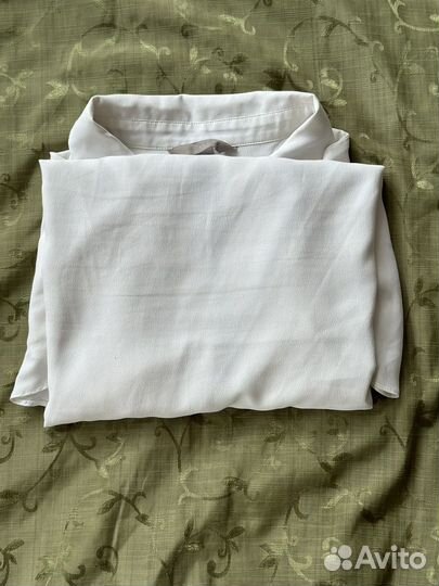 Рубашка белая женская h&m 42-46 базовая