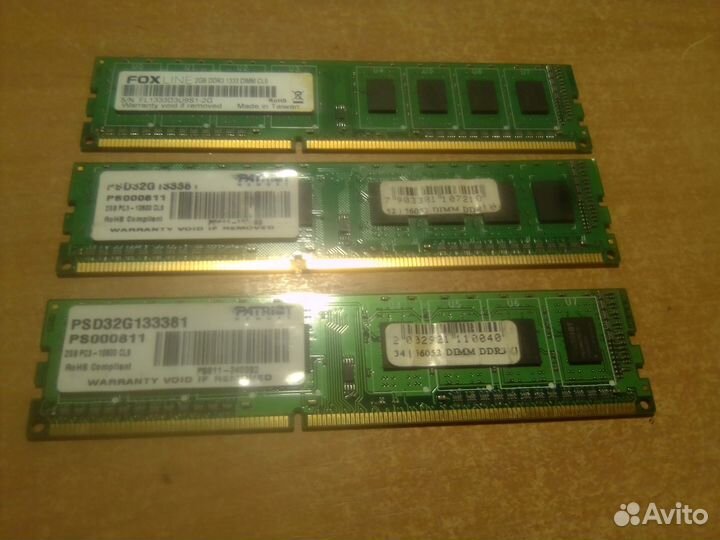 Оперативная память ddr3 2g