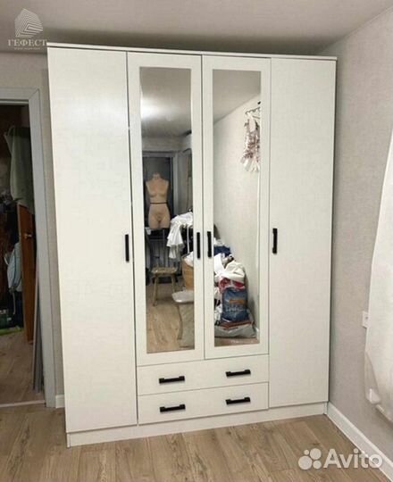 Шкаф Квадро Белый гладкий