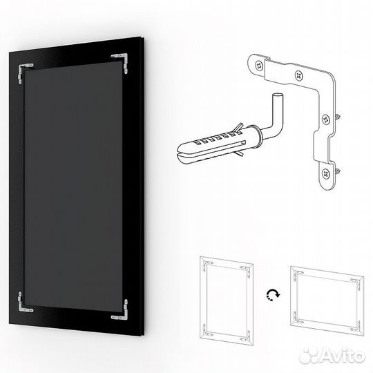 Зеркало Evoform Exclusive 112х52 BY 1147 с фацето