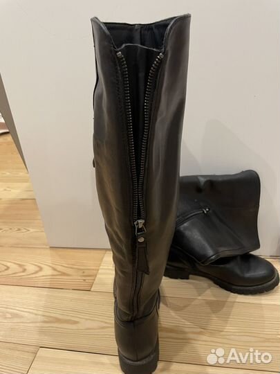 Сапоги женские натуральная кожа 36-36,5
