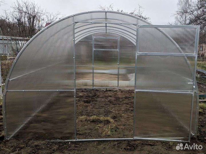 Теплица усиленная 10м поликарбонат,рассрочка