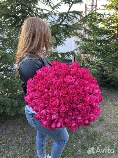 51роза 70см, цветы и букеты с доставкой