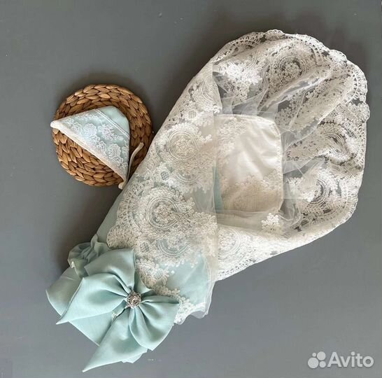 Конверт на выписку Лён для мальчика и девочки