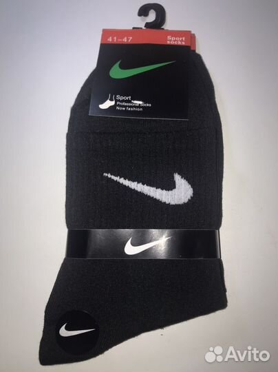 Носки nike черные