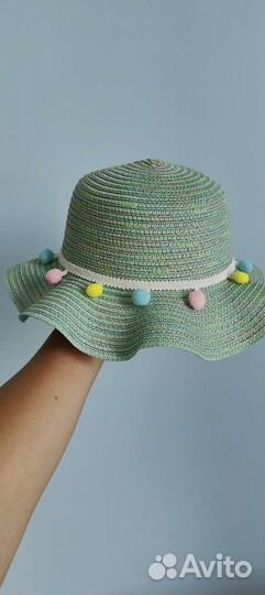 Шляпа панама для девочки шляпка