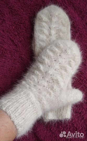 Варежки из собачьей шерсти