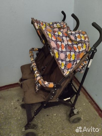 Коляска трость для двойни