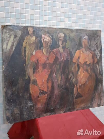 Картина маслом на фанере