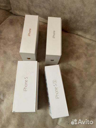 Коробка от iPhone 5, 5s, 7 белый и розовый