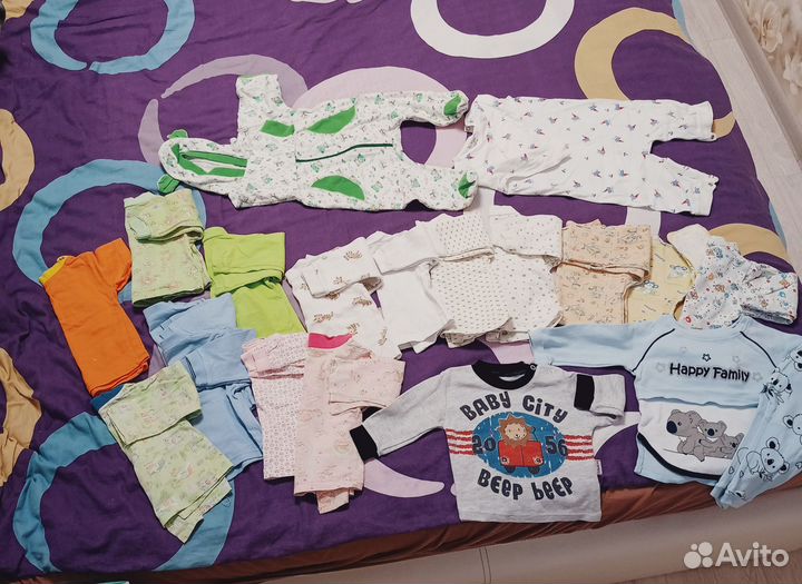 Вещи пакетом на мальчика с рождения до 9 мес