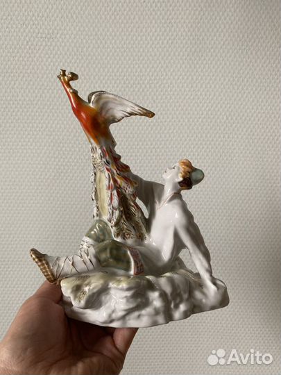 Статуэтка Жар Птица, фарфор лфз