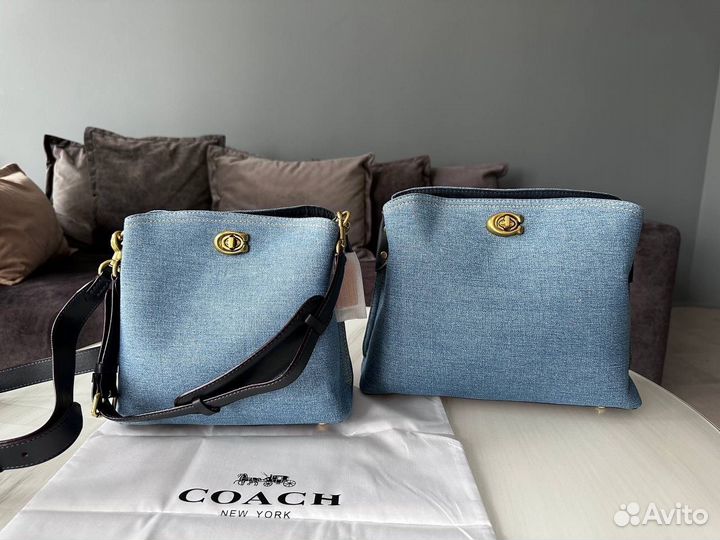 Сумка coach denim 2 размера