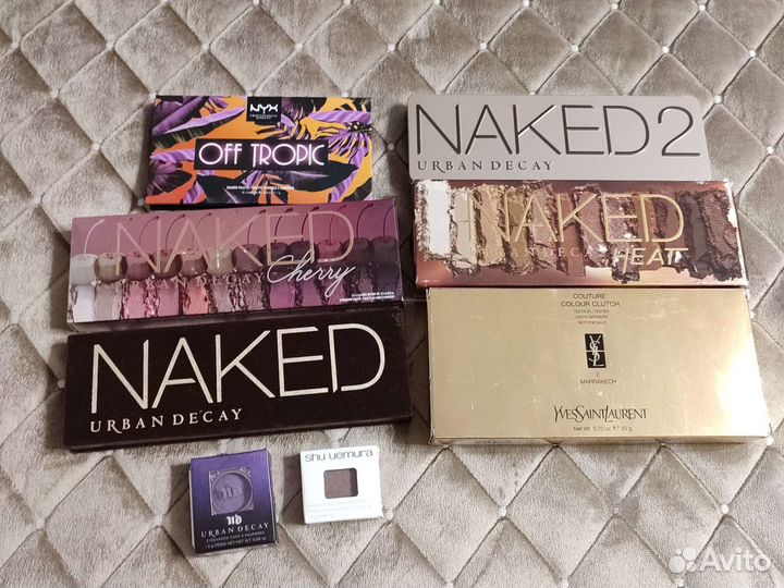 Палетки теней Nyx, Urban Decay, Yves Saint Laurent