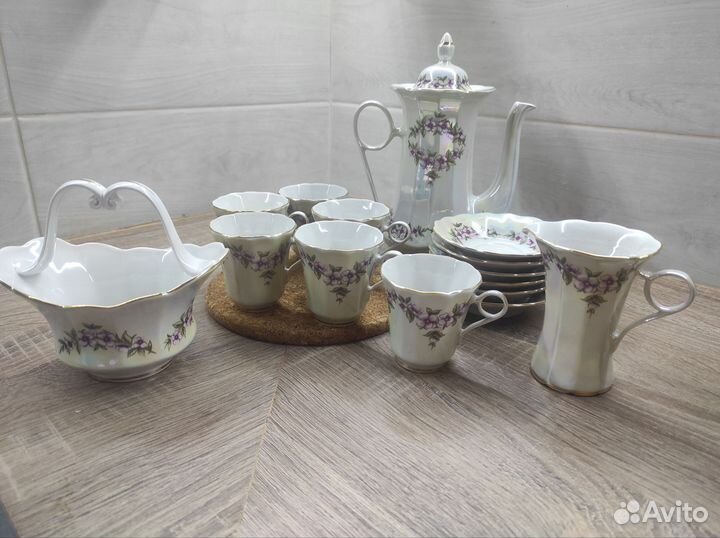 Кофейный сервиз СССР фарфор