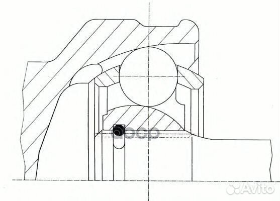 ШРУС наруж.ком/кт 304557 GKN (Loebro)