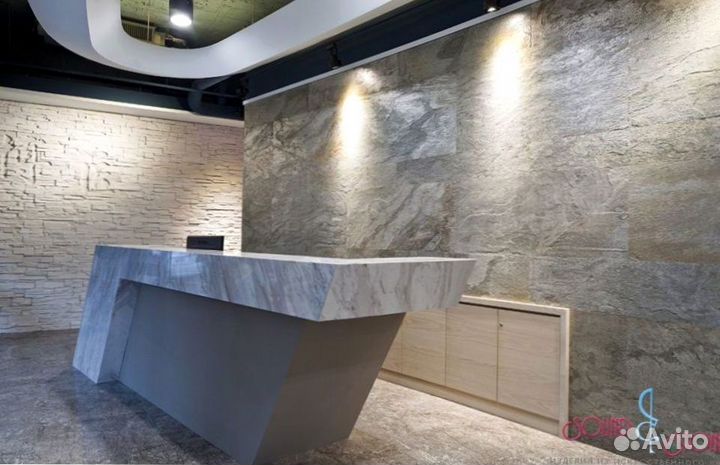 Ресепшн для приемной из искусственного камня