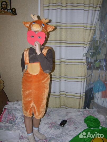 Продаётся новый костюм оленёнок рост 110-125 см