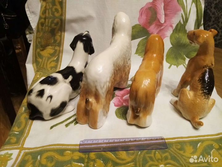 Собака фарфоровая СССР лфз