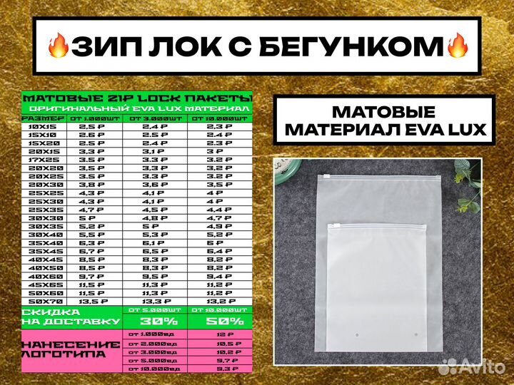 Матовые пакеты zip lock с нанесением лого 20х25