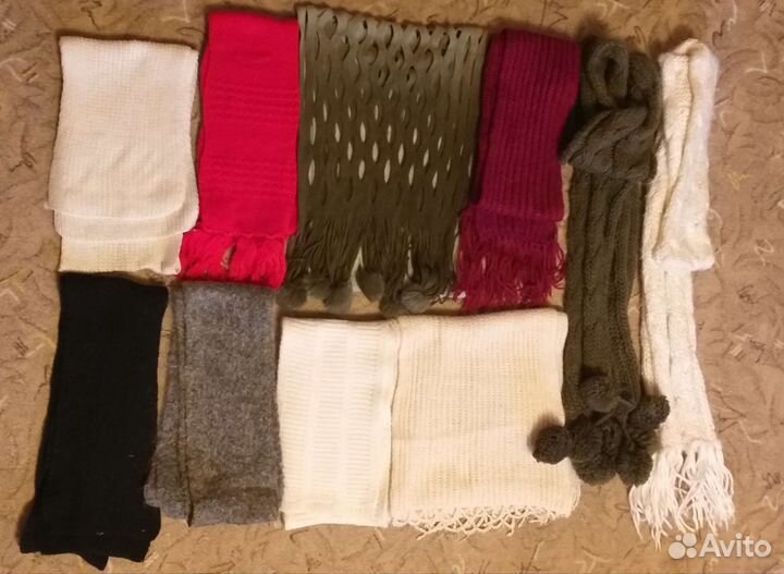 Шарфы пакетом 10шт.Цена за всё