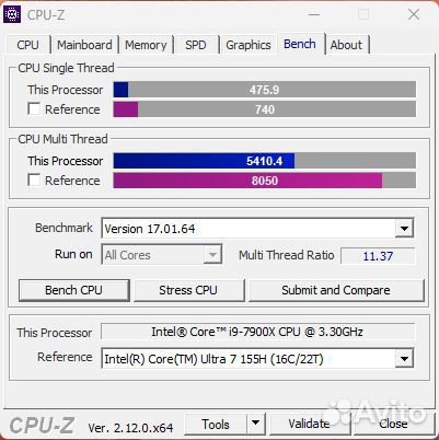 Процессор Intel Core i9 7900X LGA 2066