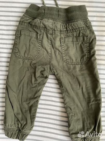 Брюки-джоггеры утепленные для мальчика 86