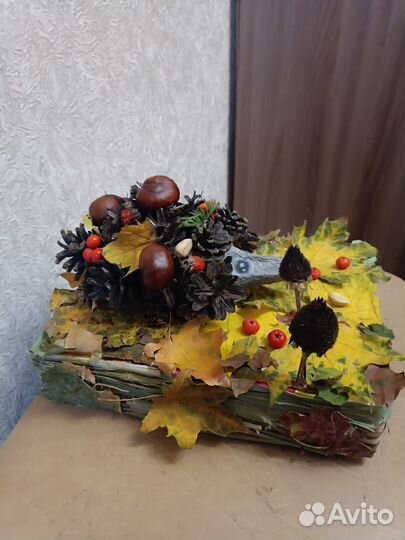 Поделка осенняя, Ёжик