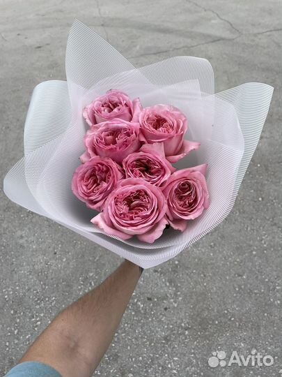 Букет пионовидных роз Эквадор / пионы розы