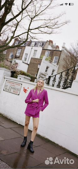 Пиджак оверсайз zara s новый