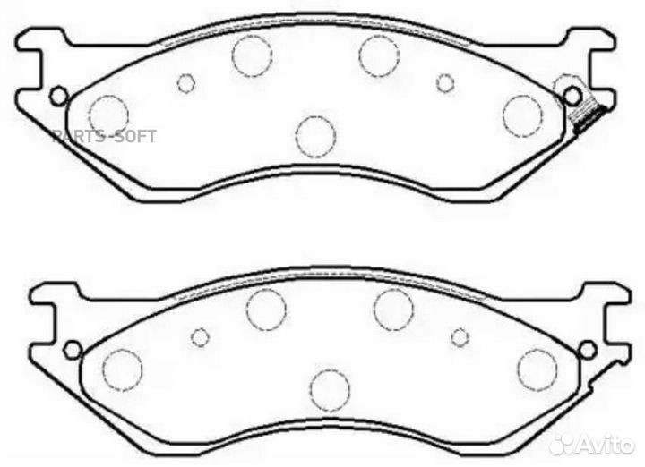HSB HP5104 Колодки тормозные дисковые