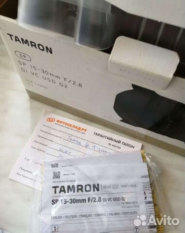 Tamron 15-30mm f/2.8 SP VC DI USD G2 Canon объявление продам