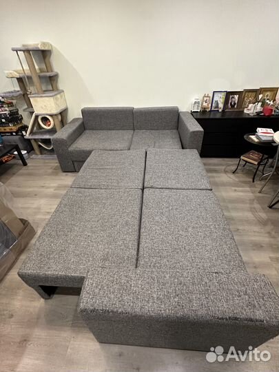 Диван б/у + кресло б/у (раскладные)