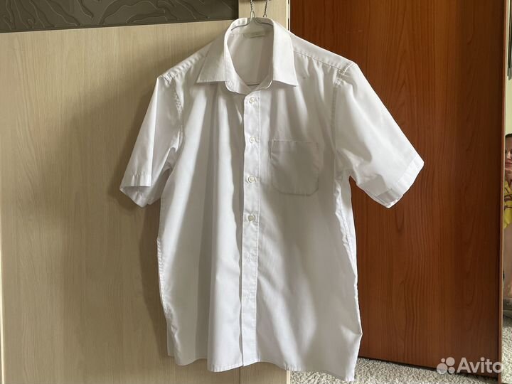 Рубашка белая Mark&Spencer 158