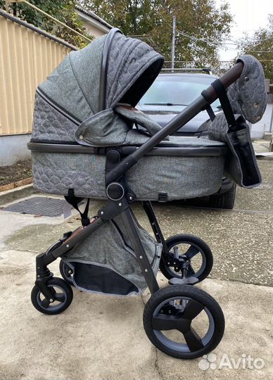 Коляска Люксмам 2 в1 (серая )