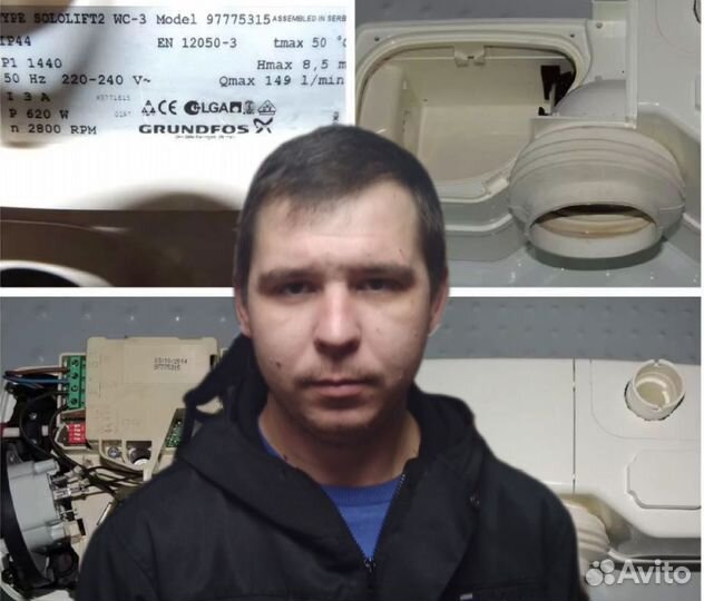 Ремонт насоса сололифт, измельчителя отходов