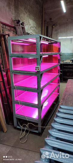 Стеллаж для выращивания микрозелени