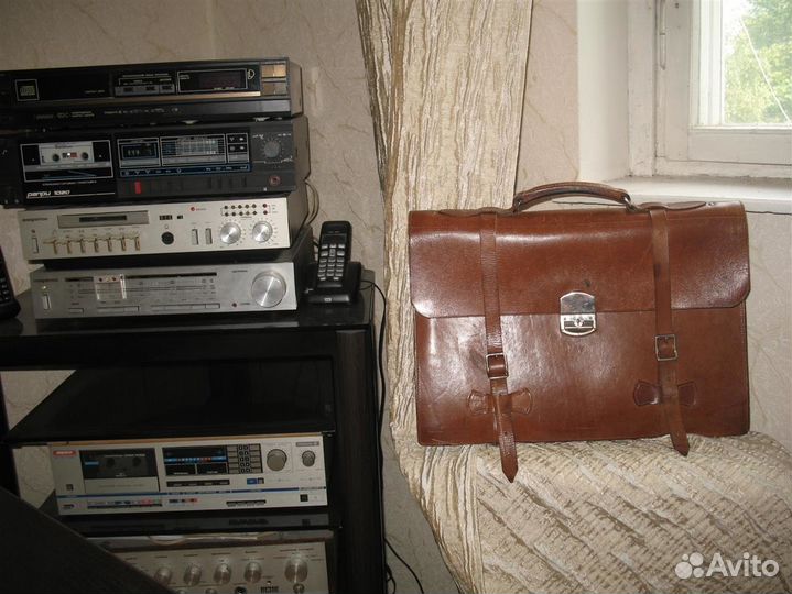 Кожаный портфель офицера связи фельдегеря