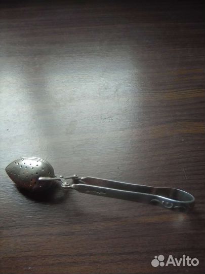 Мельхиоровые щипцы сито. Винтаж