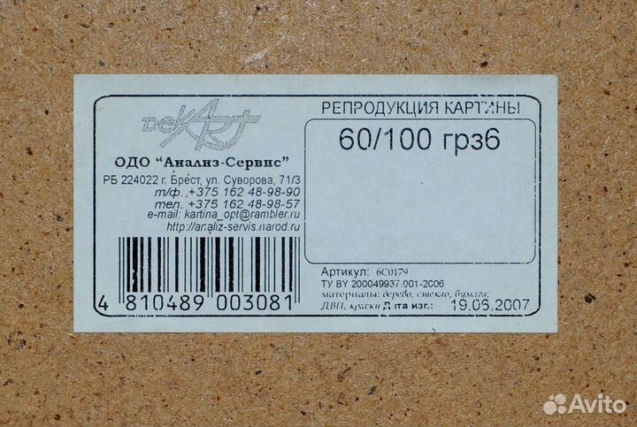 Картина 60 х 100