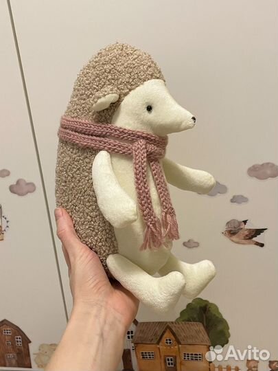 Ежик мягкая игрушка, ежик из букле ручной работы