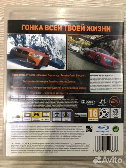 Need for Speed The Run для Sony Ps3