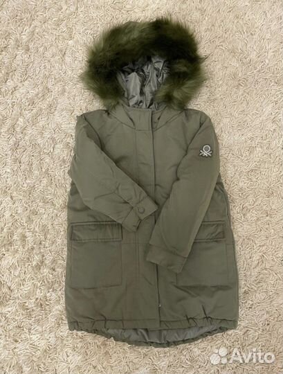 Детская парка на девочку рост 170