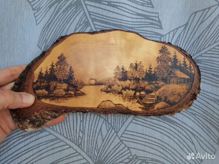 Предметы интерьера картина из дерева панно