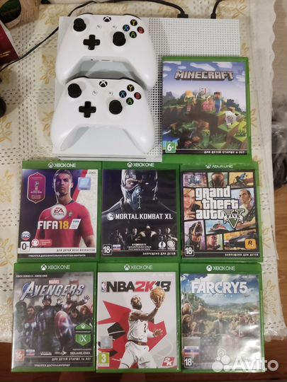 Xbox One s 1tb с играми