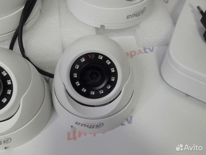 8 камер видеонаблюдения 4Мп регистратор Dahua